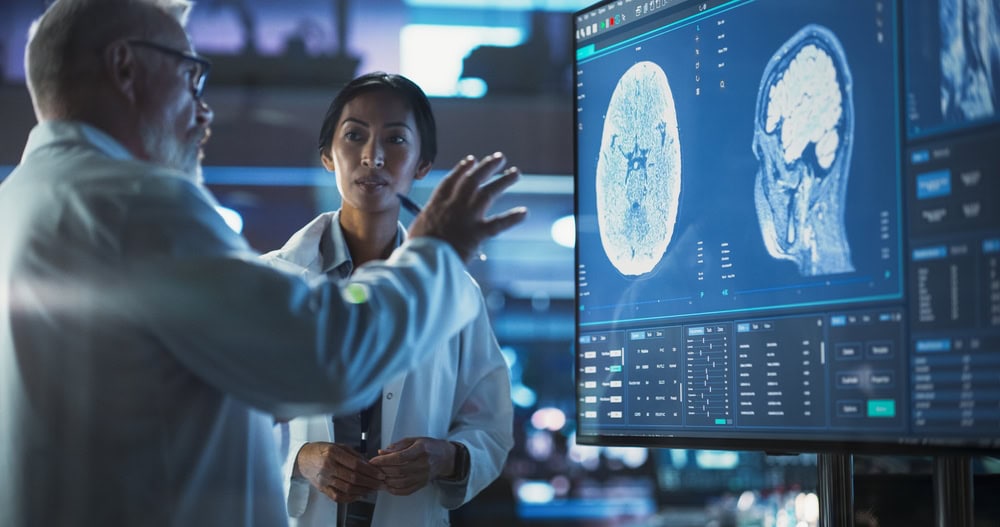 Brain Scan Doctors Analyzing Brain Scan Results